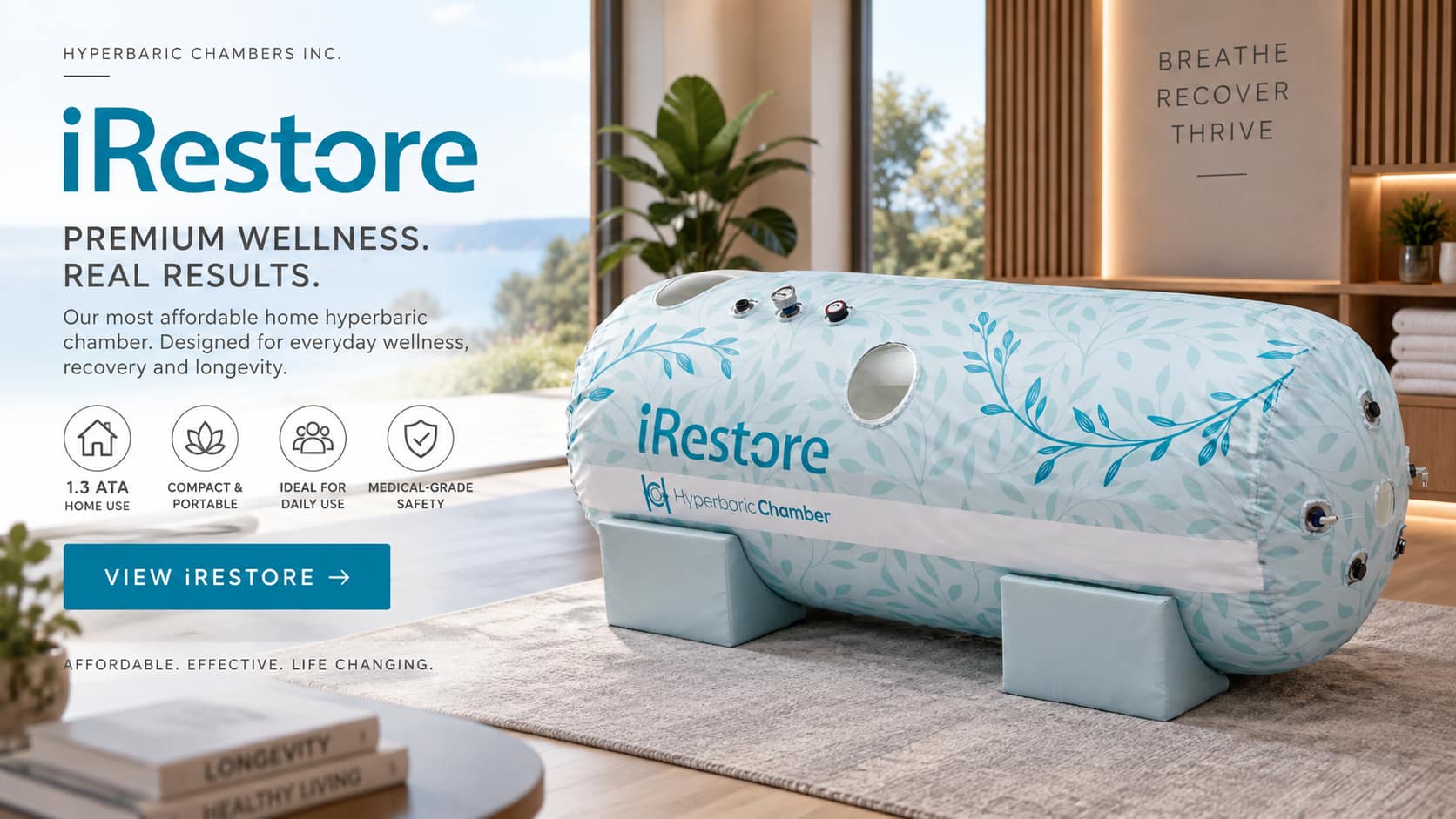 Cámara hiperbárica iRestore 1.35 ATA